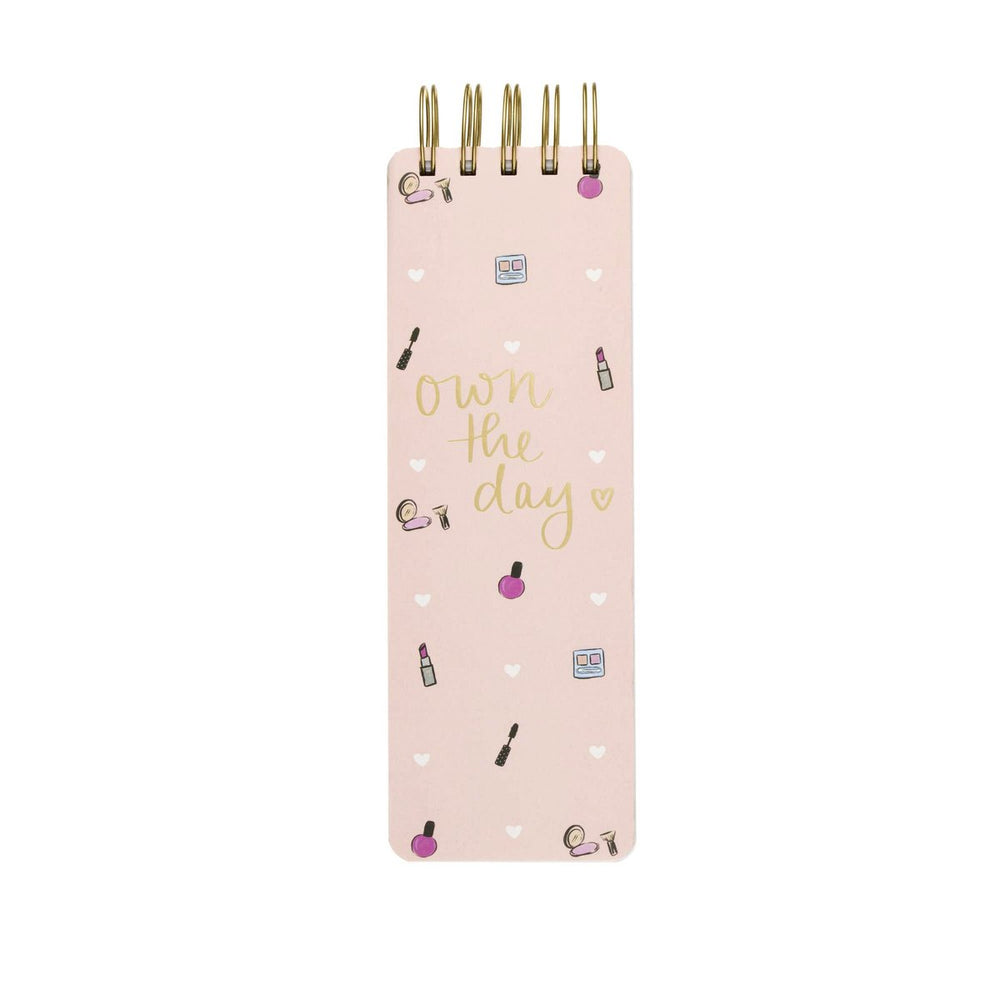 Eccolo notitieblok - spiraal - light pink - lijn - ca. 8x23cm - ec-dl624