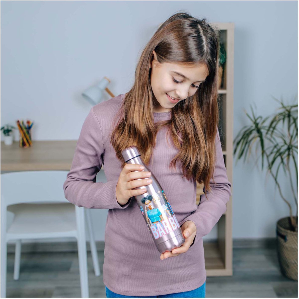 Undercover barbie drinkfles RVS, 450ml