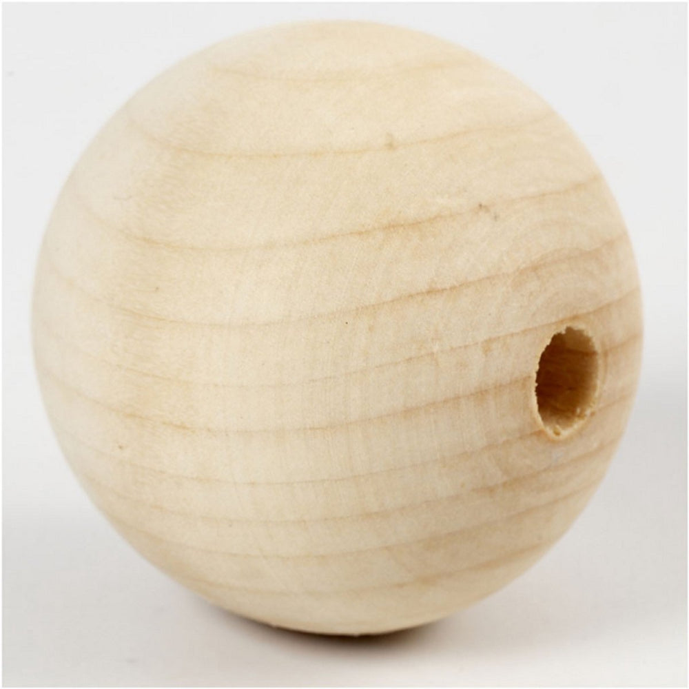 Creatief bedrijf houten kraal 5mm, 4st.
