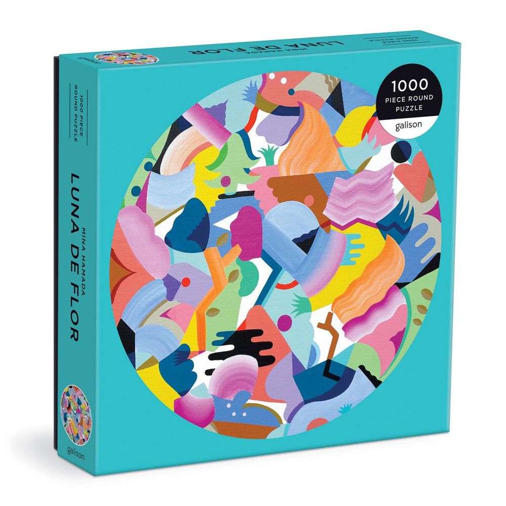 Mina hamada luna de flor 1000 piece round puzzle