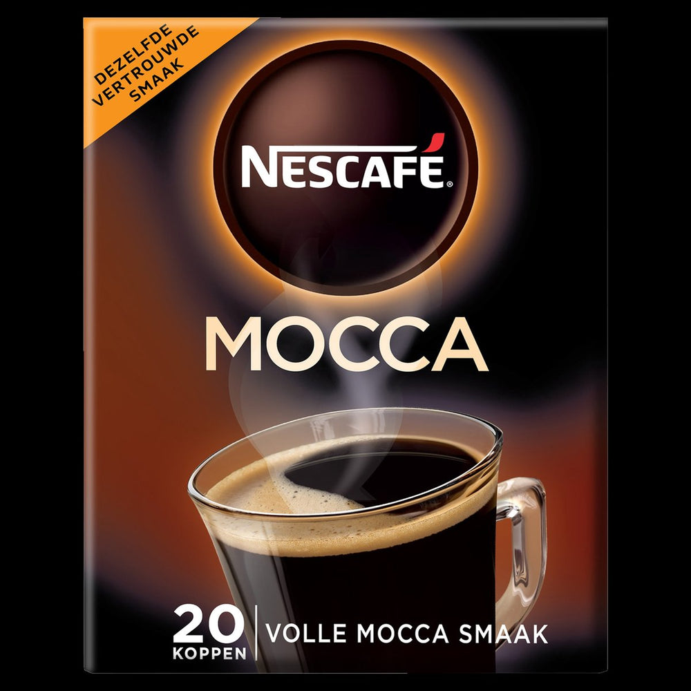 Nescafé mocca oploskoffie - 6 doosjes x 20 zakjes