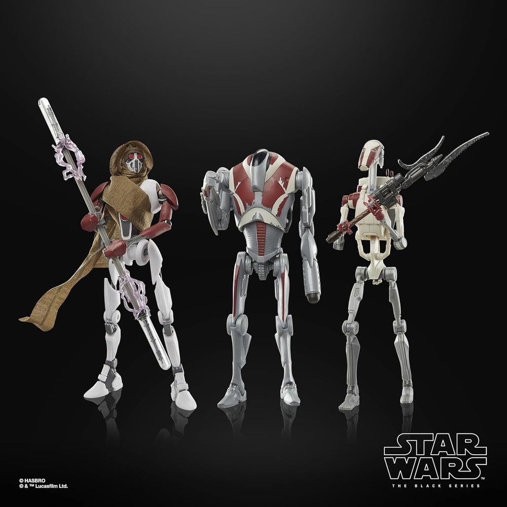 Hasbro star wars jedi: survivor black series action figure 3-pack magna guard, super battle droid battle droid action figuur