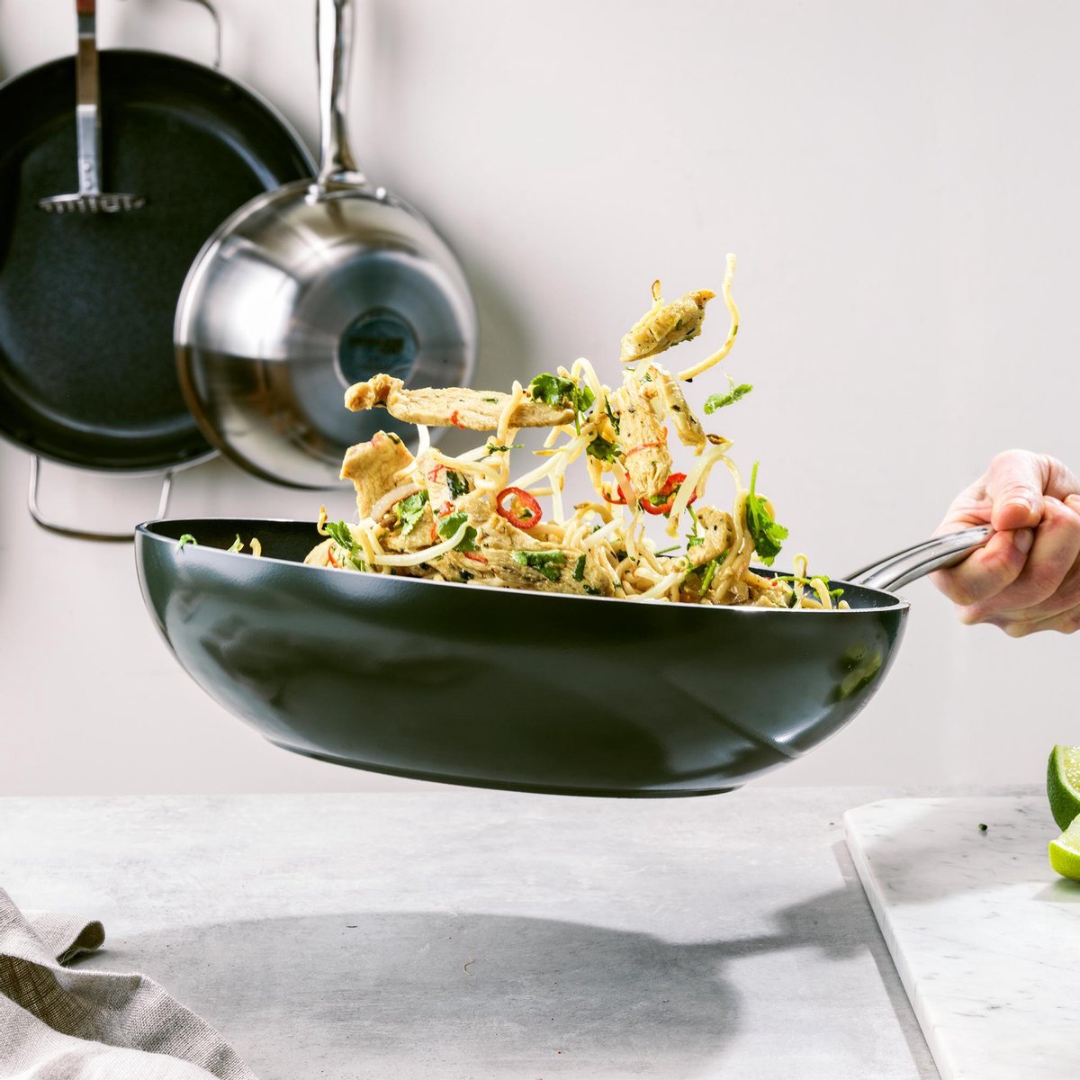 Dagelijkse kost door jeroen meus - wok ø28cm - inductie - anti-aanbak - pfas-vrij