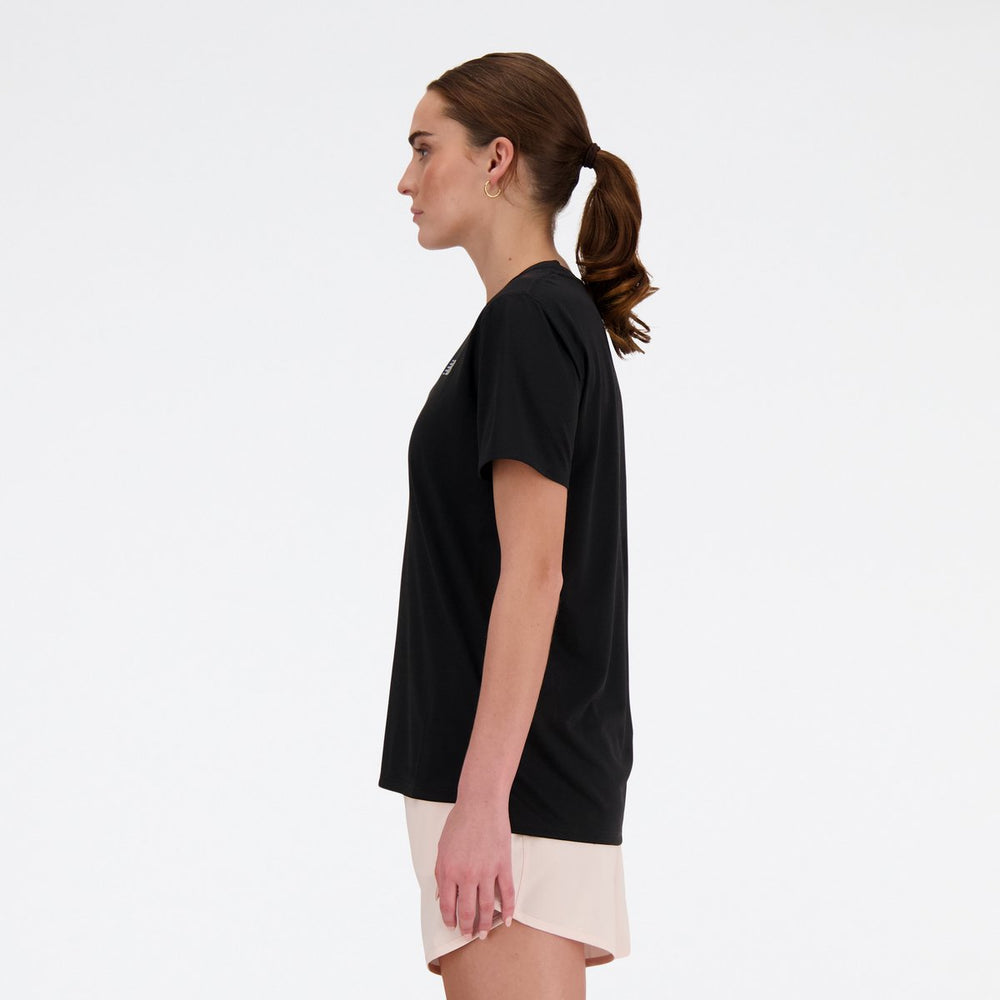New balance sport essential t-shirt dames sportshirt - black