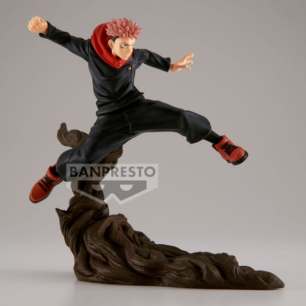 Banpresto jujutsu kaisen combination battle pvc statue yuji itadori 8 cm beeld