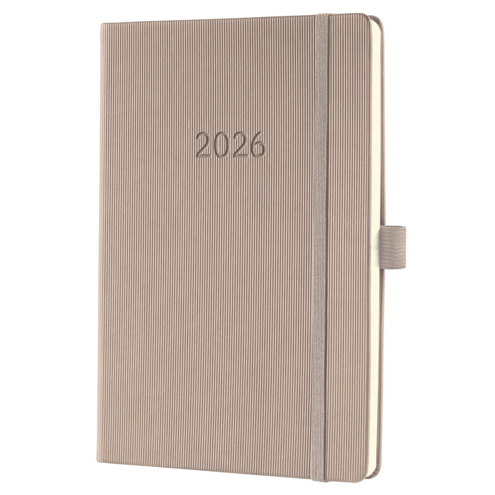 Sigel weekagenda 2026 conceptum - formaat a5 - taupe - hardcover - si-c2660