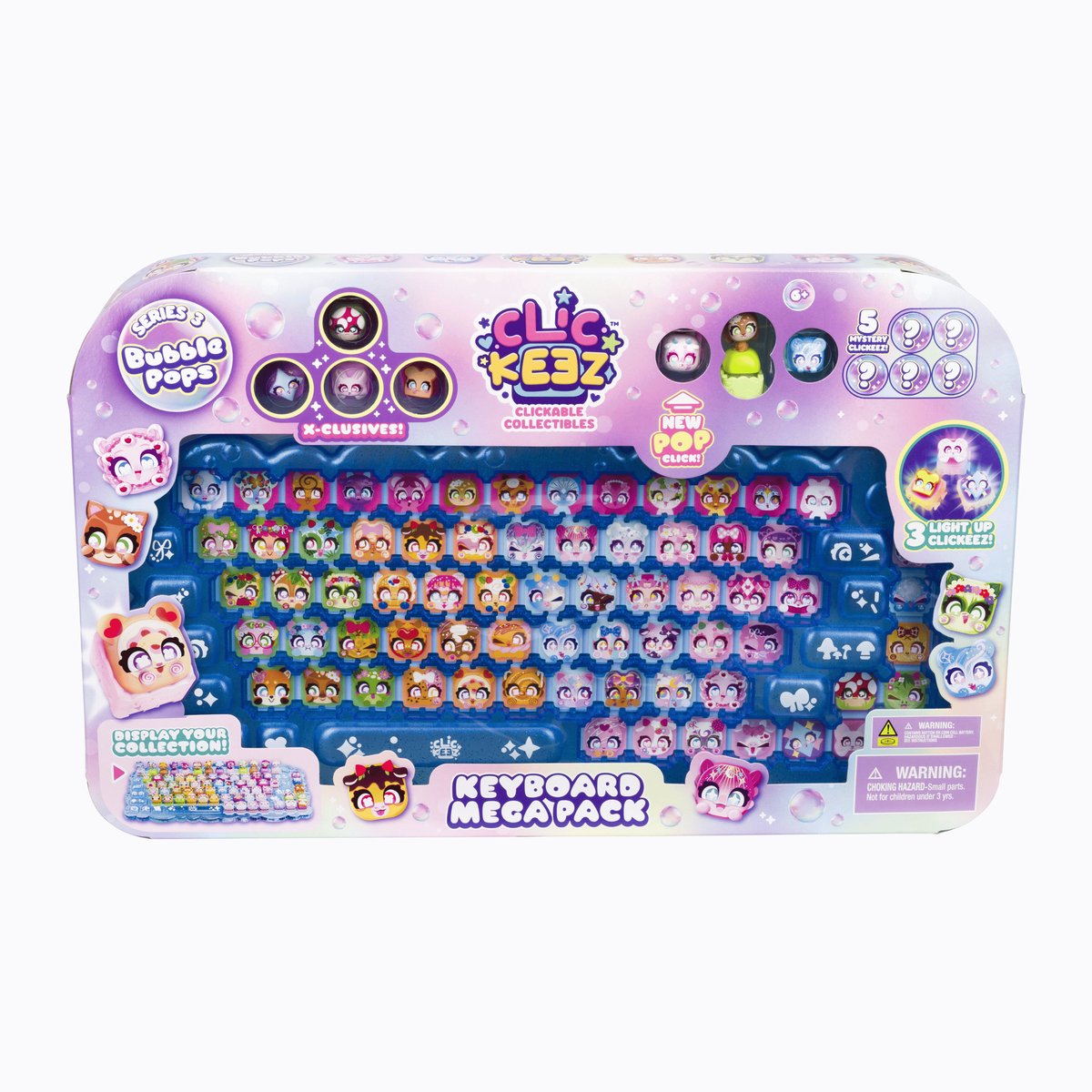 Goliath clickeez series 3 - keyboard mega pack - fidget - toetsenbord - verzamel ze allemaal - - anti stress - speelgoed - toetsenbord fidget – met nieuw klikgeluid!