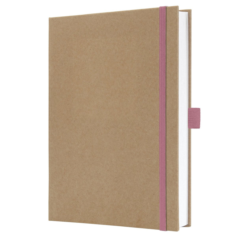 Sigel jolie notitieboek - a5 - kraft - pure pink - blanco pagina's - si-jn843