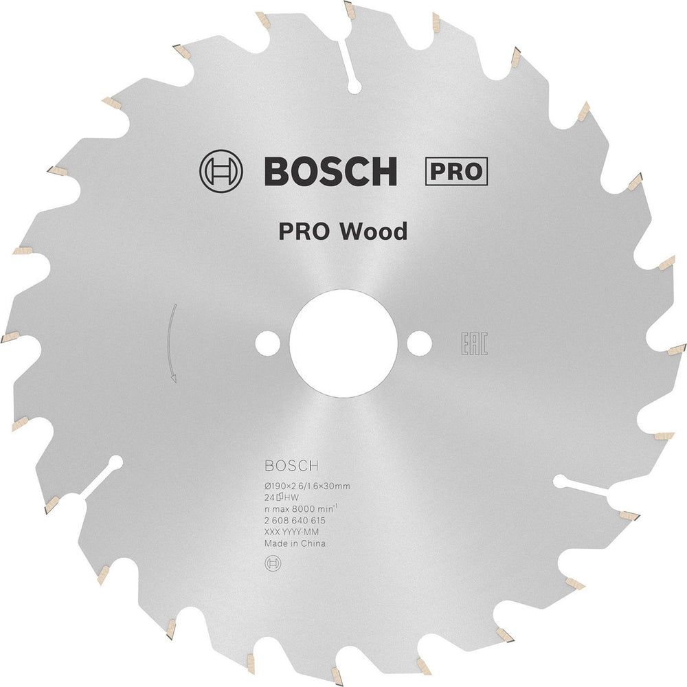 Bosch cirkzb opt 190x30x2,6 24t wz