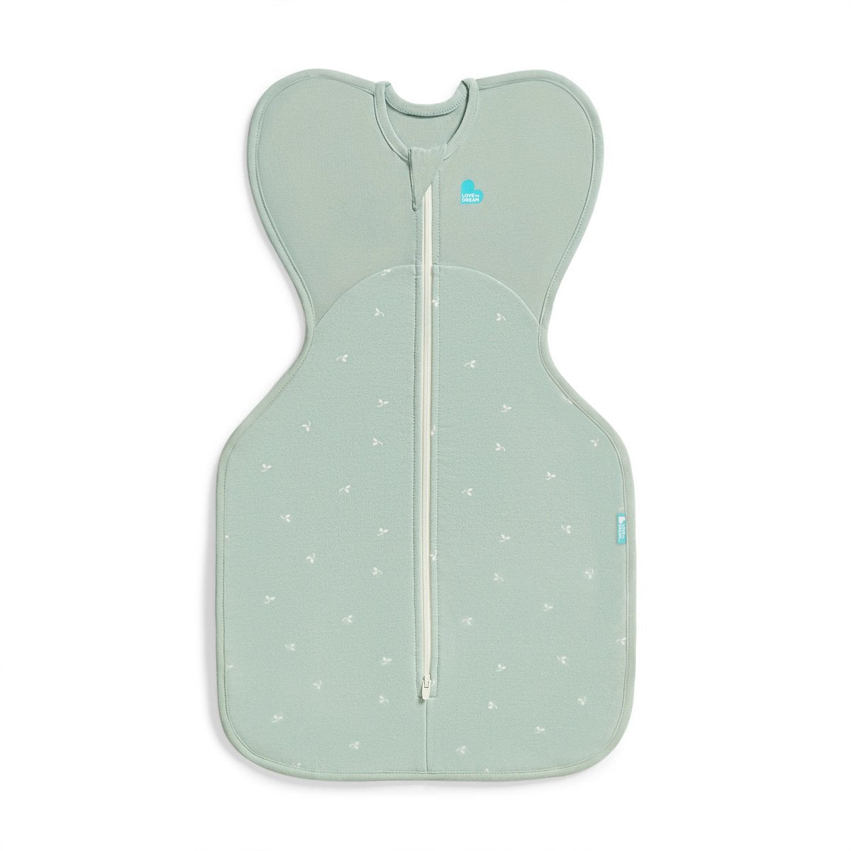 Love to dream ™ babyslaapzak swaddle up™ - inbakeren - baby 0-3 maanden - 3.5-6 kg - all season - 1.5 tog - olive twigs