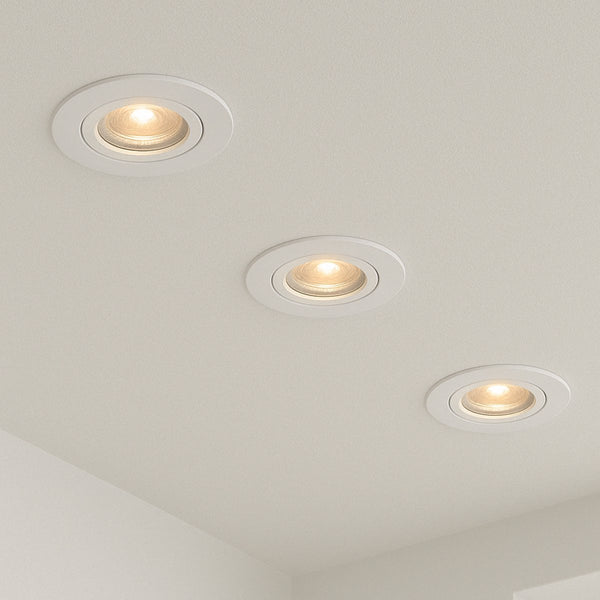 Calex slimme inbouwspot - smart led downlight dimbaar - kantelbaar - warm wit licht - wit