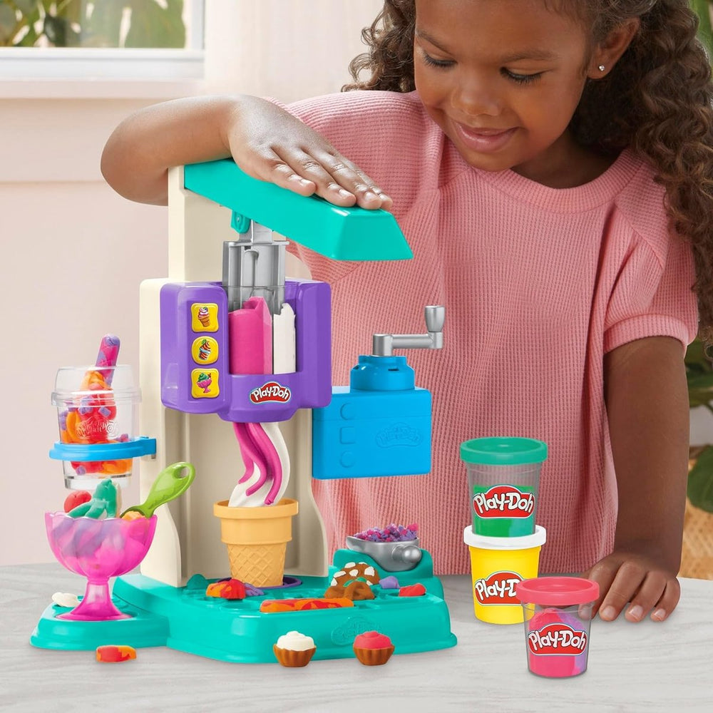 Play-doh regenboog ijsmaker speelset