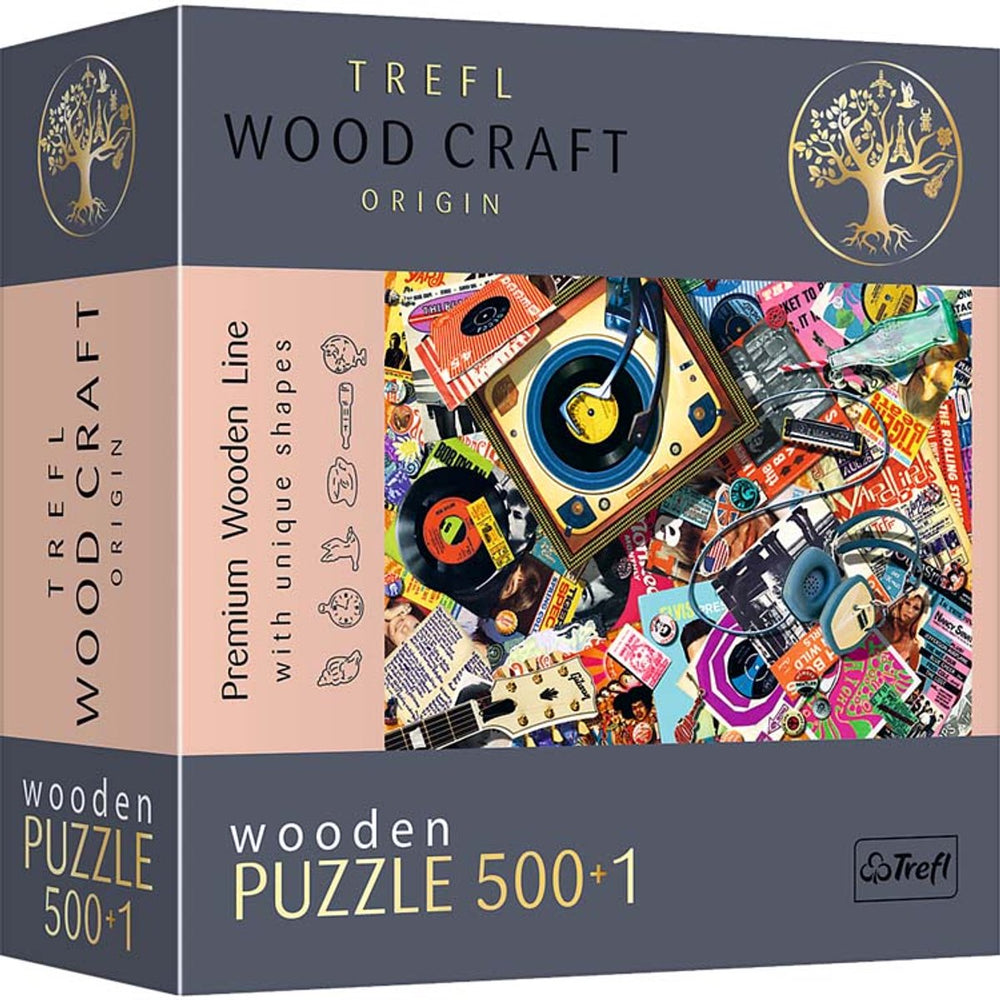 Trefl puzzel muziekwereld 500+1 stuk fsc karton kleurrijk.
