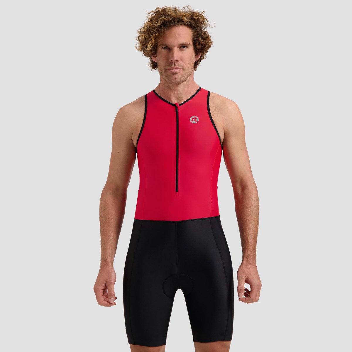 Rogelli florida trisuit heren en dames - mouwloos - zwart rood - m