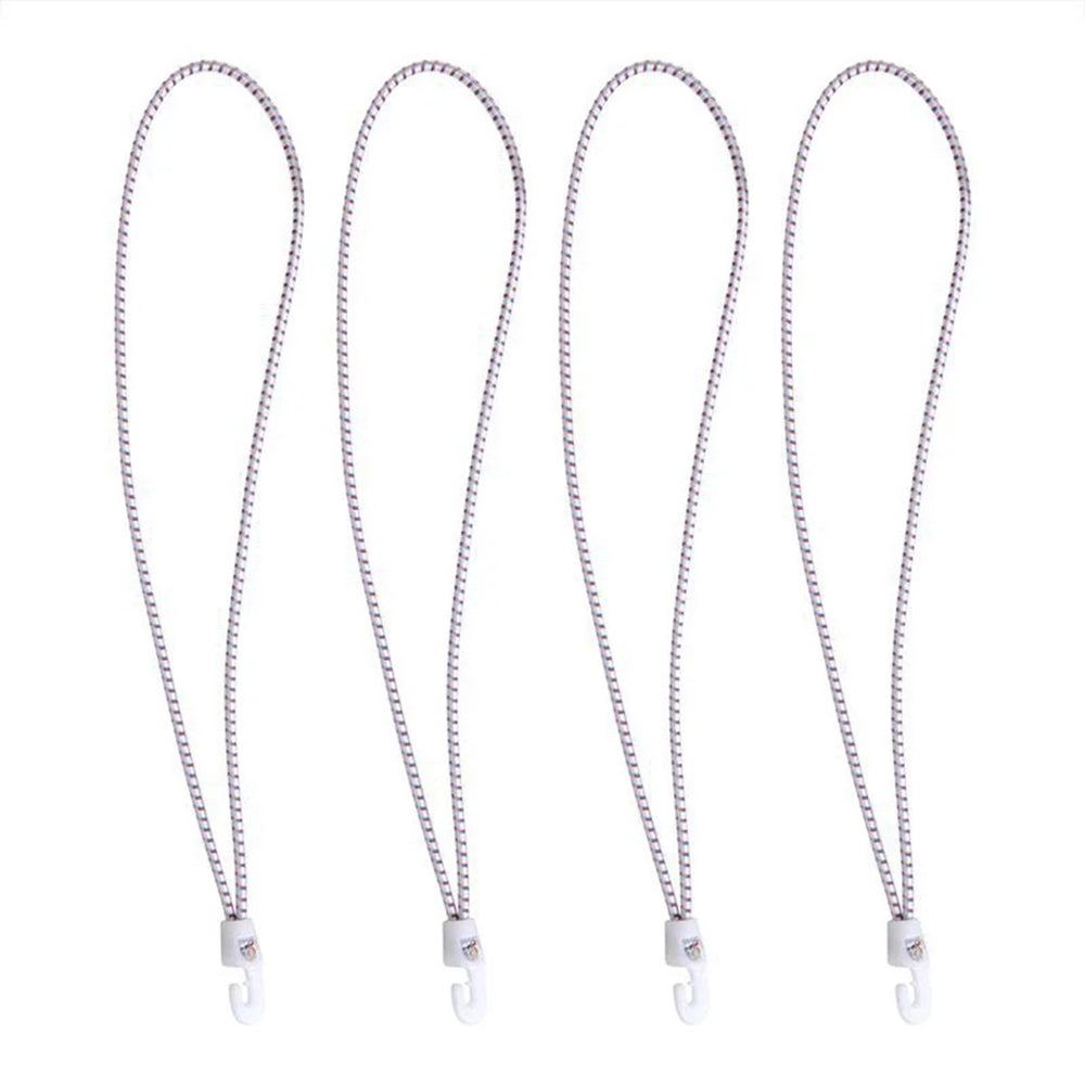 Proplus zeilbinder met nylonhaken - 35 cm - wit - 4 stuks