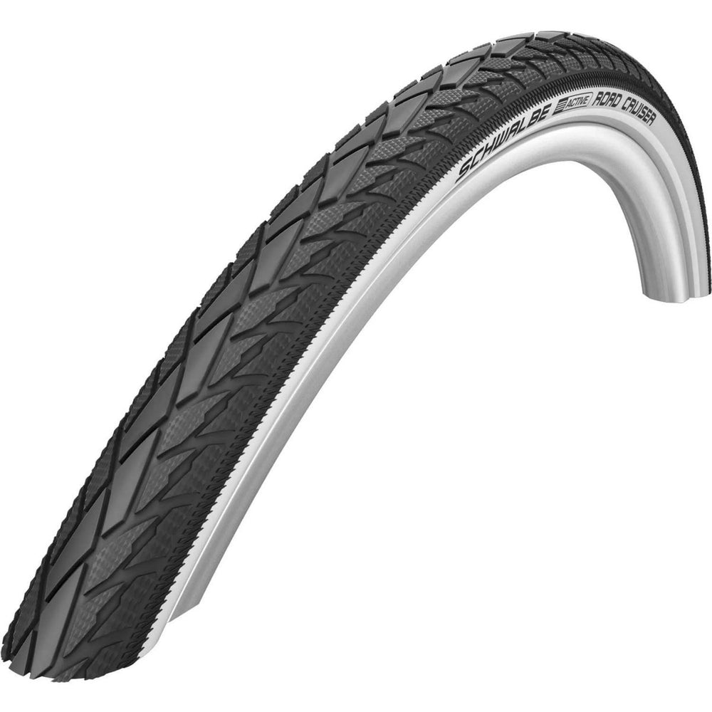 Schwalbe road cruiser 47-622 (28x1.75) zwart wit reflex