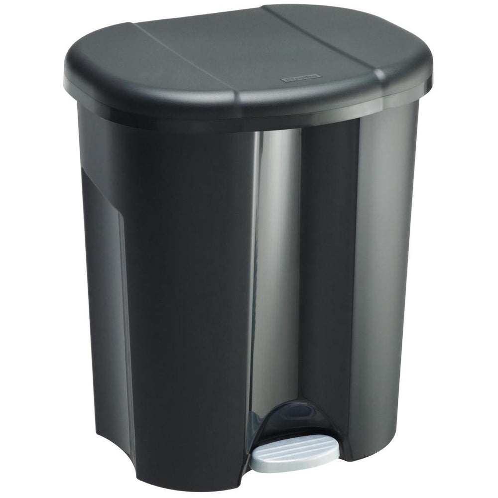 Rotho trio afvalscheider, 1x10l en 2x15l - zwart - bpa-vrij