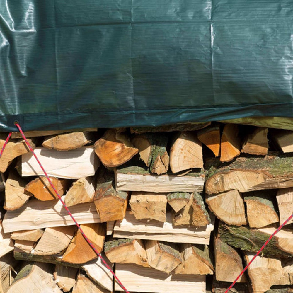 Natuurhoutafdekzeil 1,5x6m pe groen