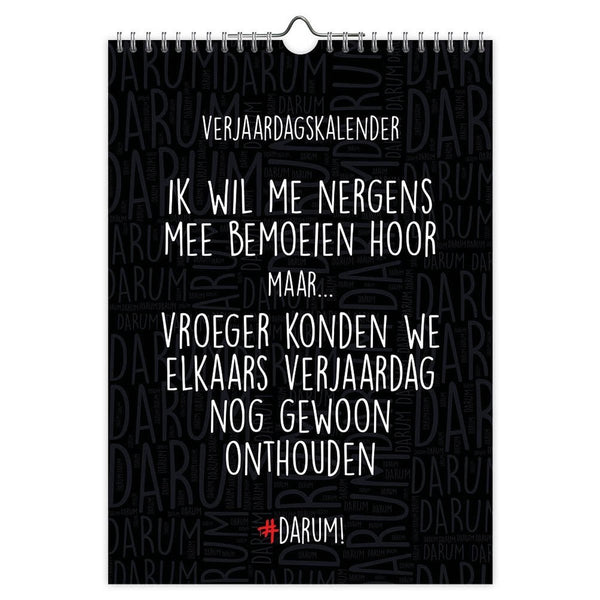Darum - verjaardagskalender - a4