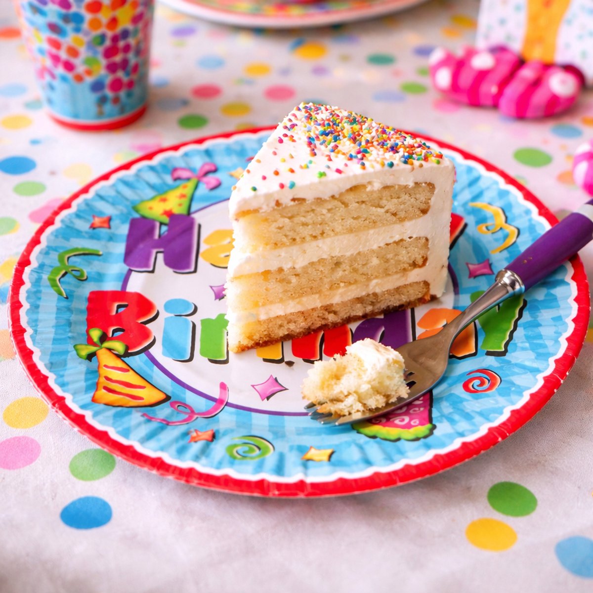 Eddy toys verjaardag bord happy birthday 18cm - 1 stuks