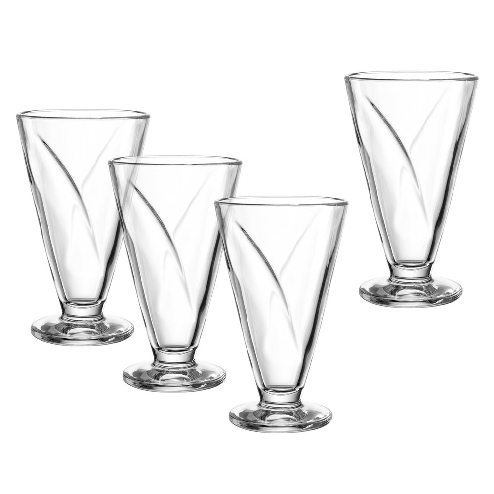 Leonardo cono schaal op voet 360ml - set 4