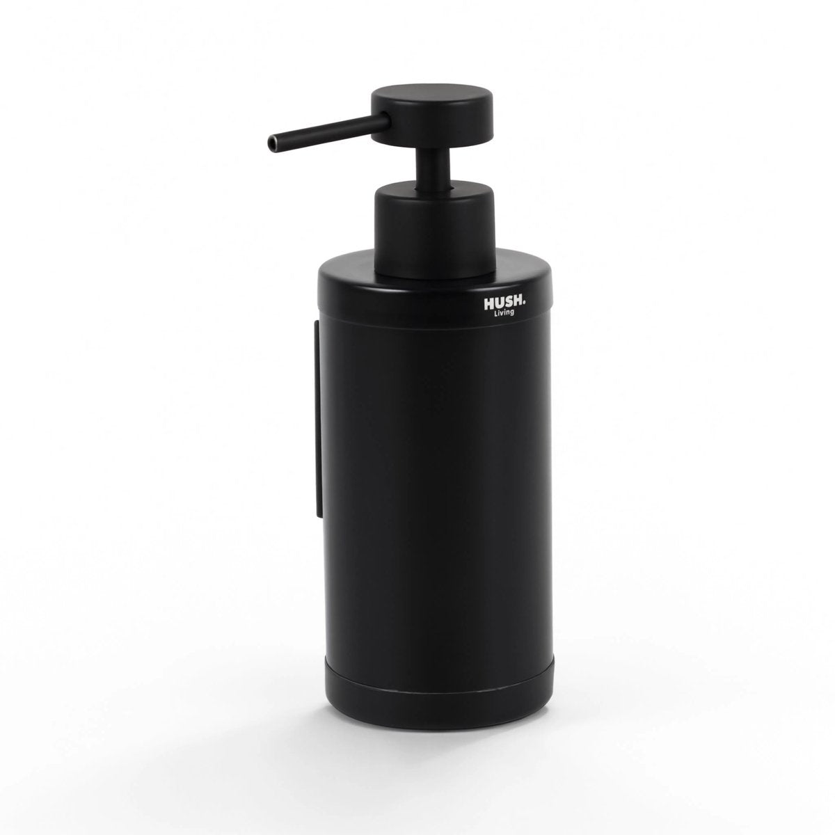 Hush. living hush living - zeepdispenser 250ml - wandmontage - ruimtebesparend netjes - rvs met matte coating - zwart