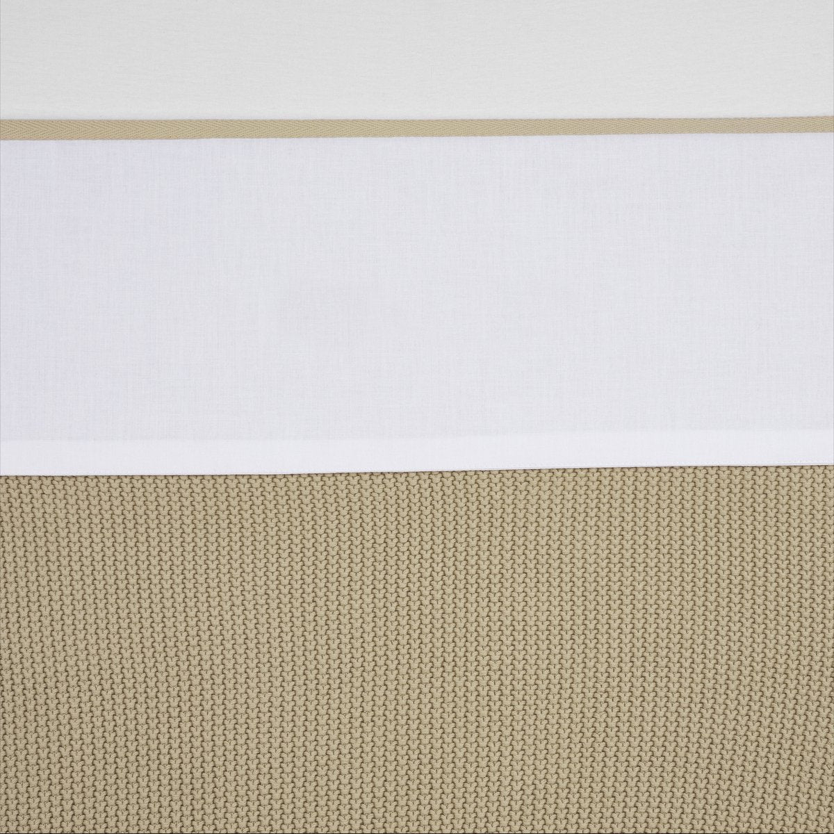 Meyco baby bies wieglaken - sand - 75x100cm - 0.3 tog