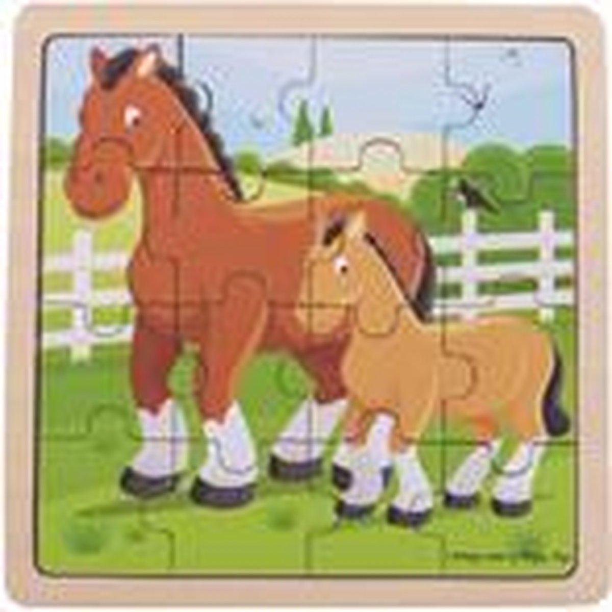 Bigjigs paard en veulen puzzel.