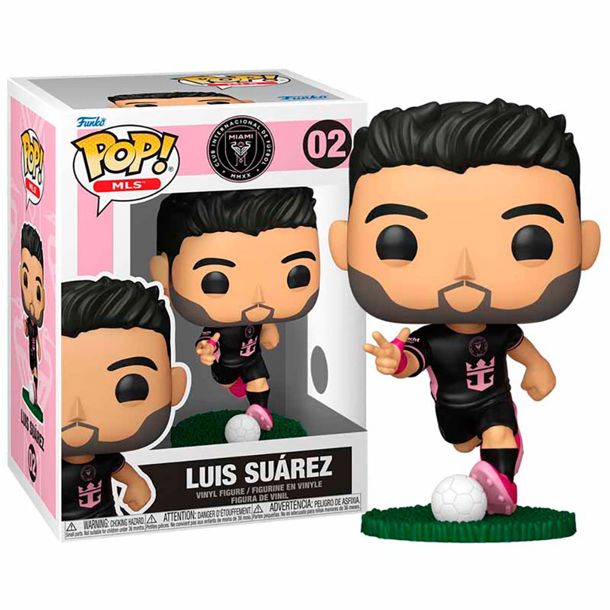 Funko pop mls: inter miami - luis suárez pop #02