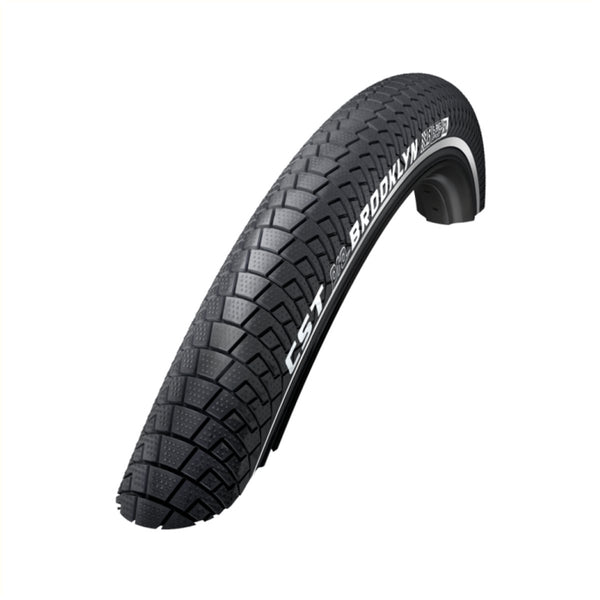 Outer tire: CST Brooklyn Color: Black (2mm anti-puncture) Size: 24x2.15, ETRTO 55-507