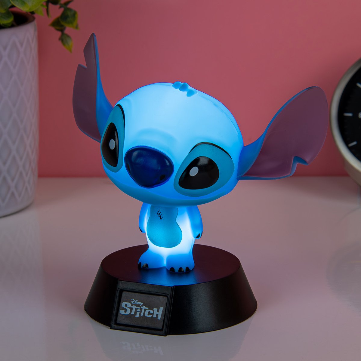 Paladone products ltd disney, nachtlampje decoratief karakter stitch 11cm lichtgevend, bleu ciel