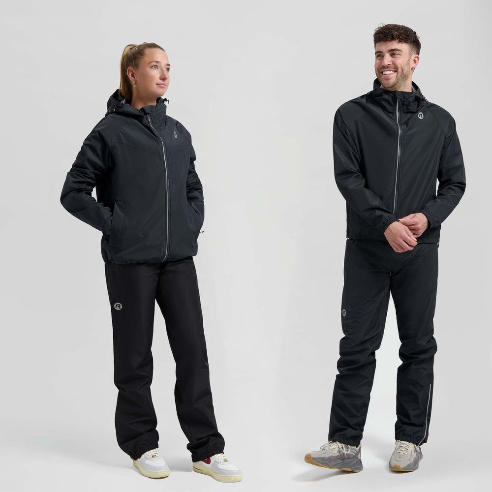 Rogelli commuter core dames en heren regenpak - waterdicht - zwart
