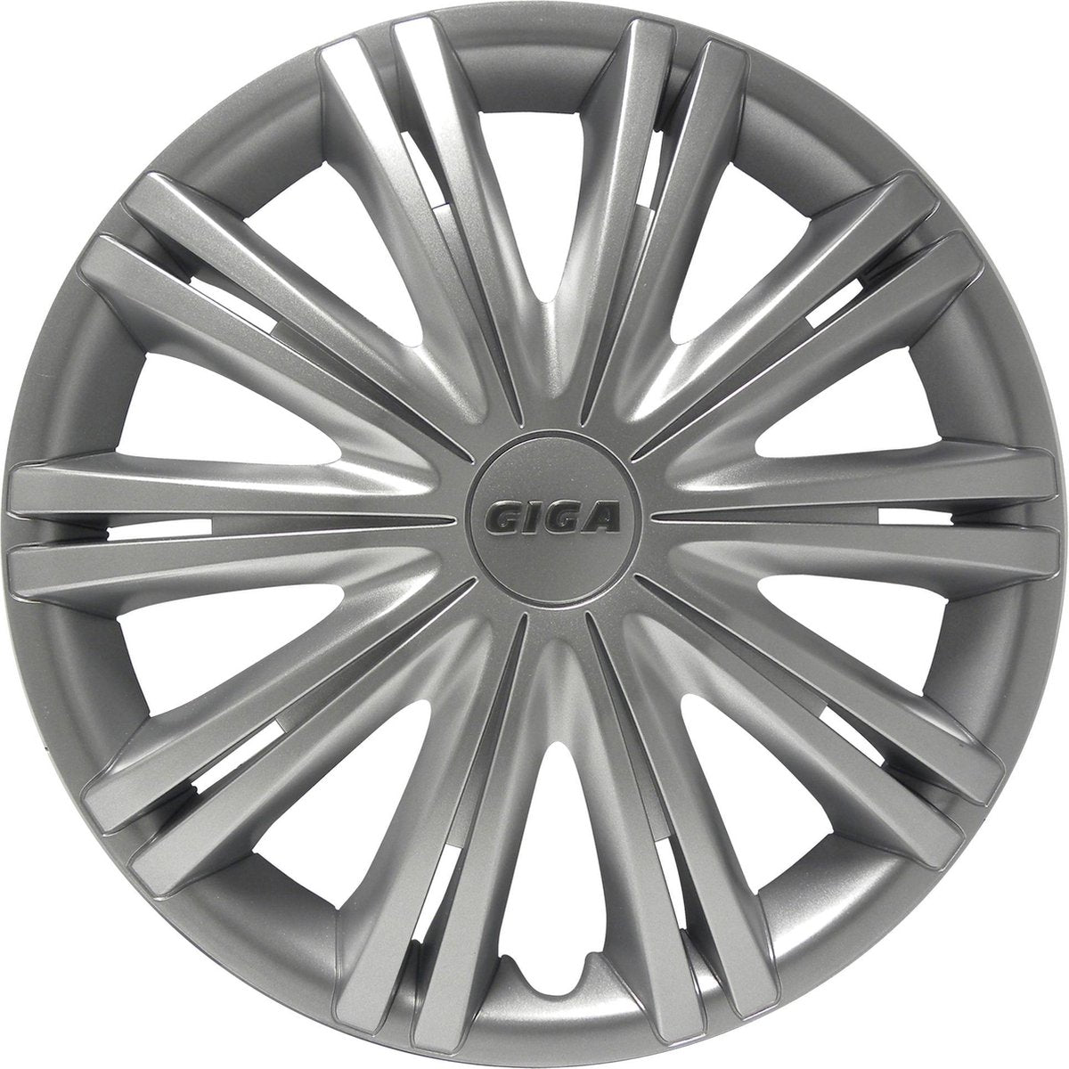 wieldoppen Giga 15 inch ABS zilver set van 4