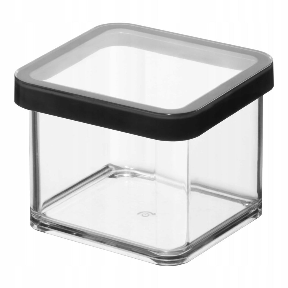 Rotho keukenopbergdoos voor droge voedingsmiddelen (rijst, bloem, suiker) loft 0,5 l zwart