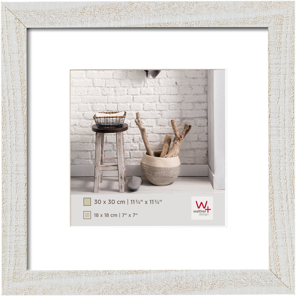 Walther home - houten lijst - fotoformaat 30x30 cm - polair wit