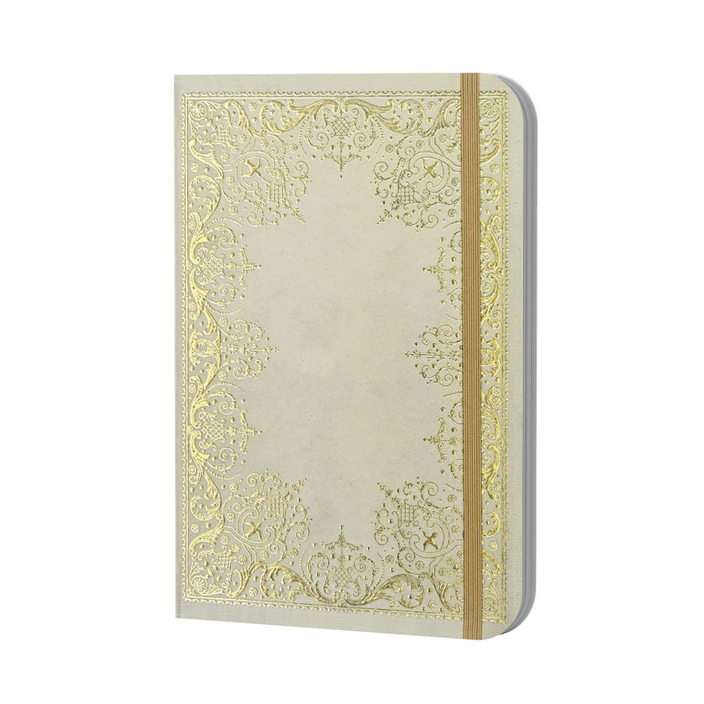 Peter pauper compacte notitieboek gilded ivory
