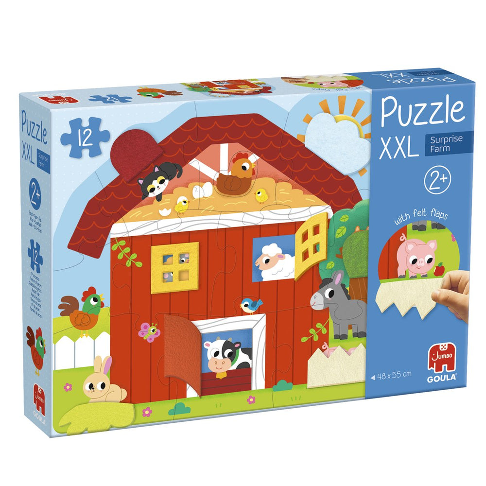 Jumbo - goula - puzzle xxl surprise farm - educatief spel