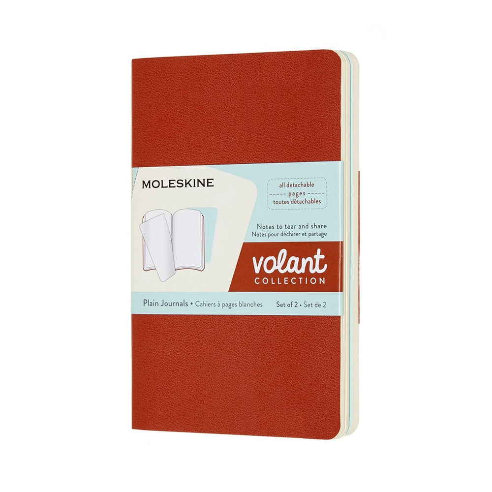 Moleskine volant journals - pocket - blanco - oranje blauw
