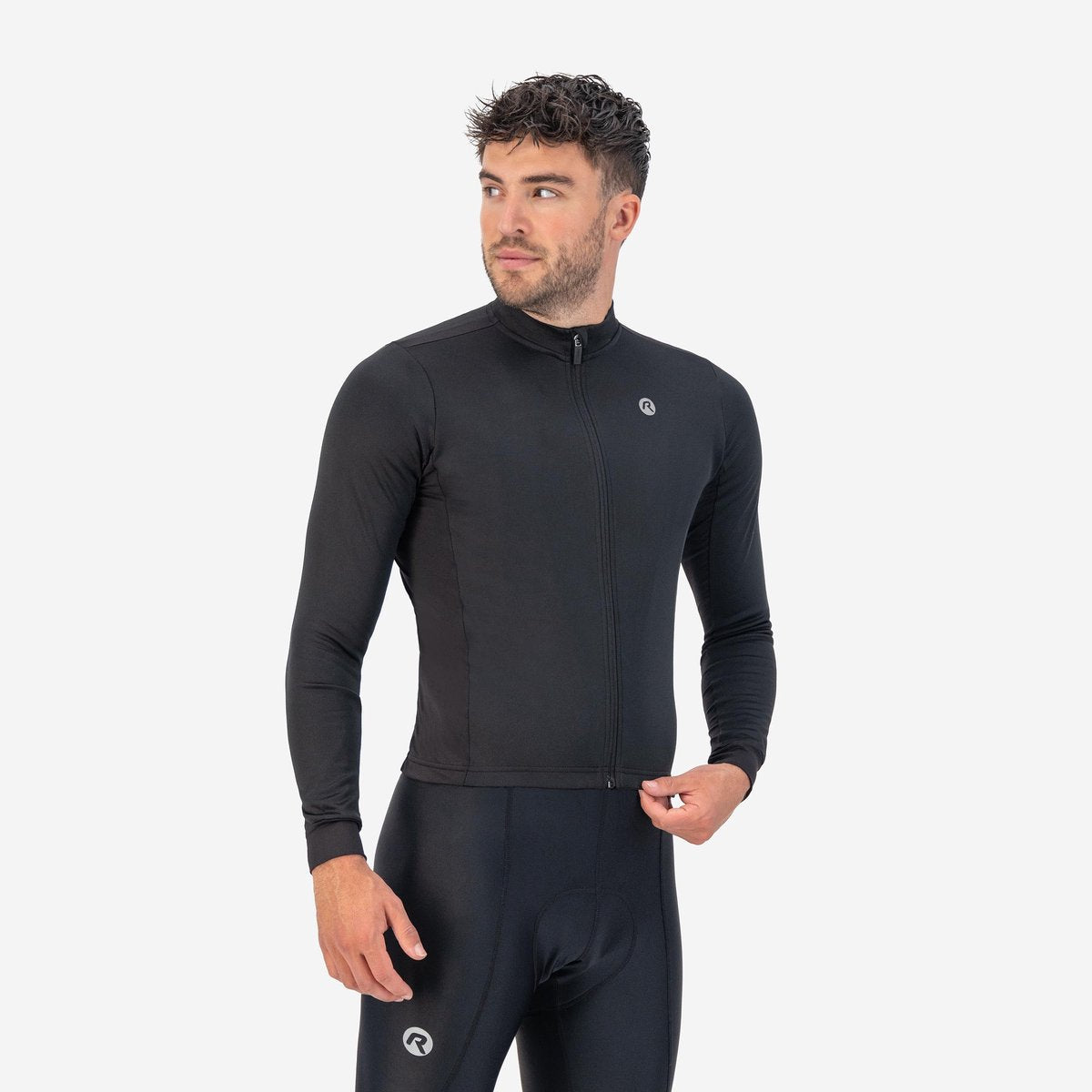 Rogelli core fietsshirt heren - lange mouwen - zwart - xxl