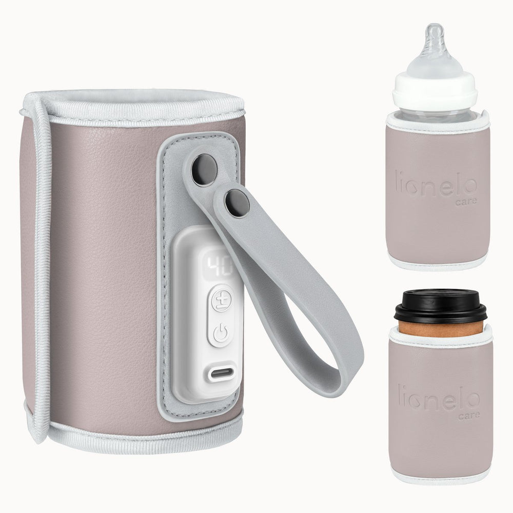 Lionelo thermup go – draagbare flessenwarmer – usb-c voeding – 5 temperatuurstanden (38–50°c) – voor babyflessen tot 70 mm – thermostaat tegen oververhitting – compact lichtgewicht (100 g) – bpa-vrij – inclusief usb-c kabel