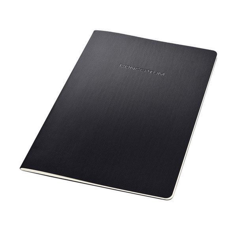 Sigel notitieboek - conceptum - a4 - zwart - softcover - 64 pagina's - 80 grams - lijn - si-co861