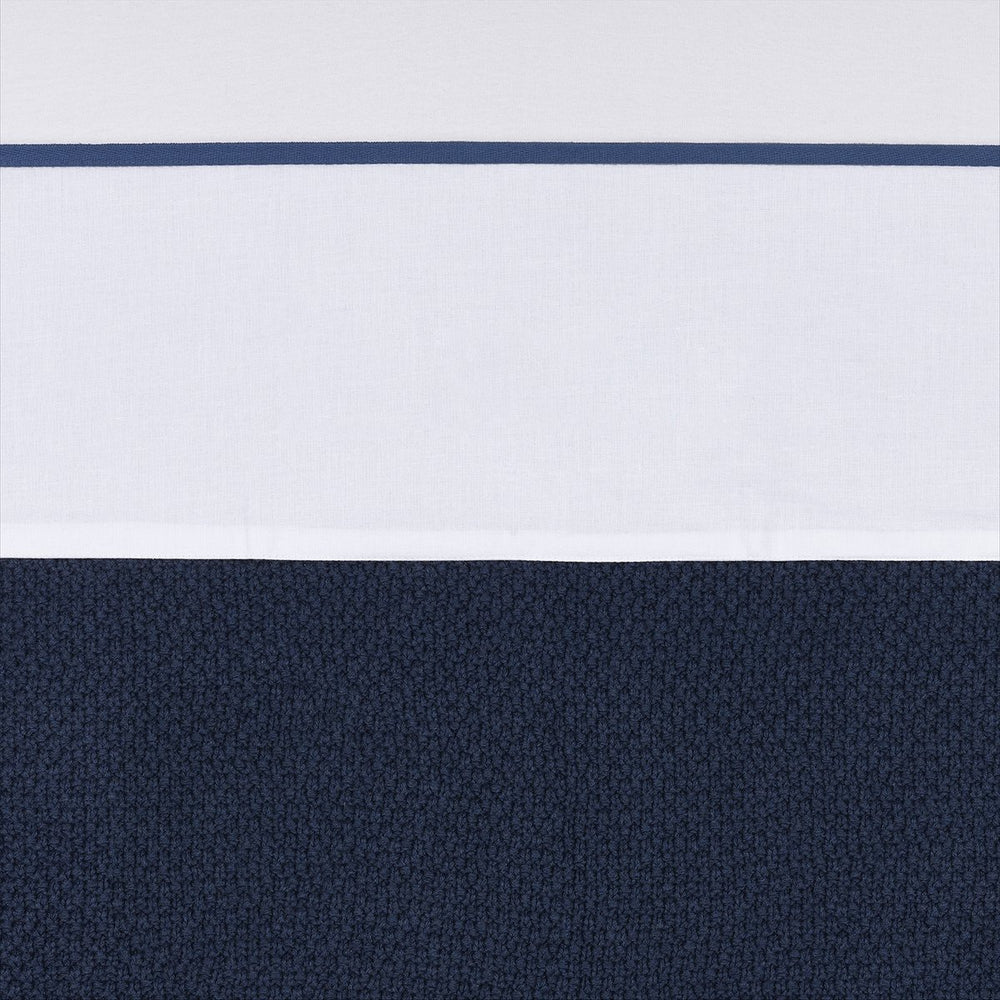 Meyco baby bies wieglaken - indigo - 75x100cm - 0.3 tog