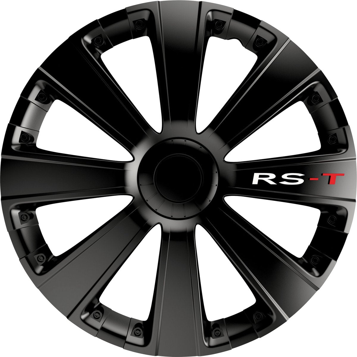 Carpoint autostyle wieldoppen 15 inch rs-t zwart - abs