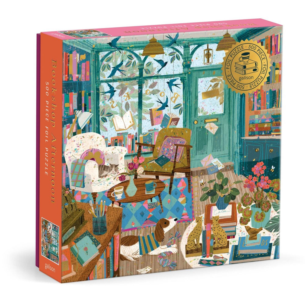 Bookshop afternoon 500 piece foil puzzle