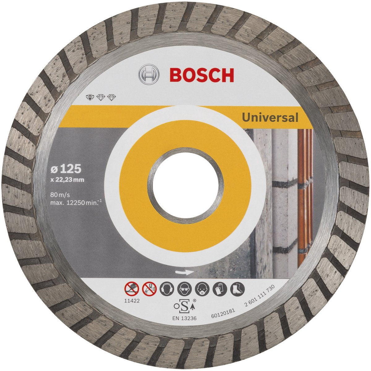 Bosch accessoires diamantdoorslijpschijf 125mm professional turbo | 2608602394 - 2608602394