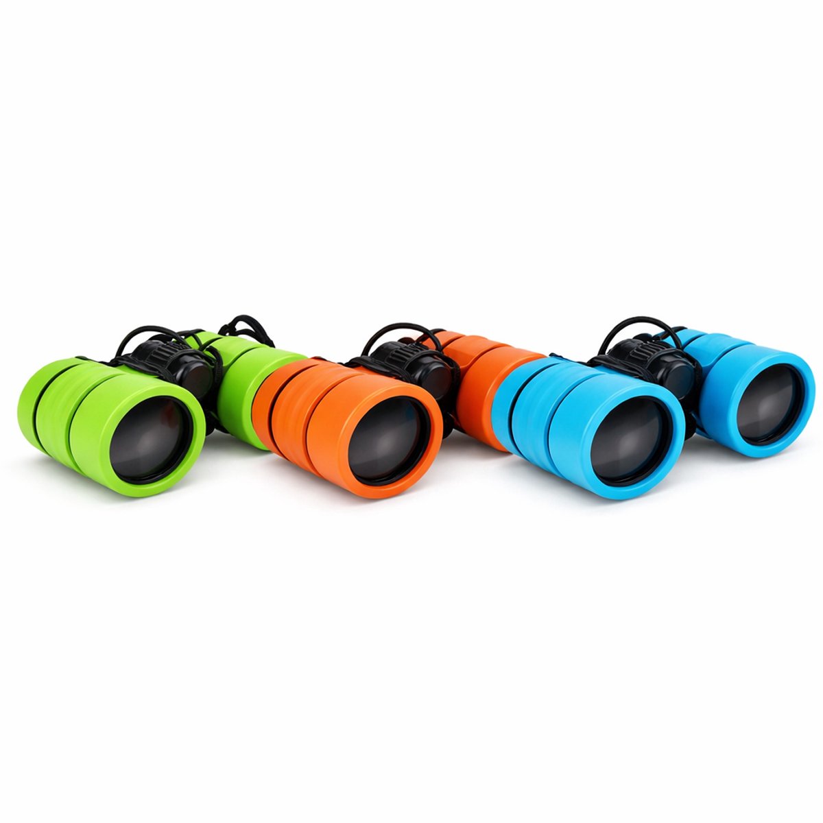 Eddy toys speelgoed verrekijker met draagkoord - speelgoed voor buiten en avontuurlijk spel - 1 willekeurige kleur