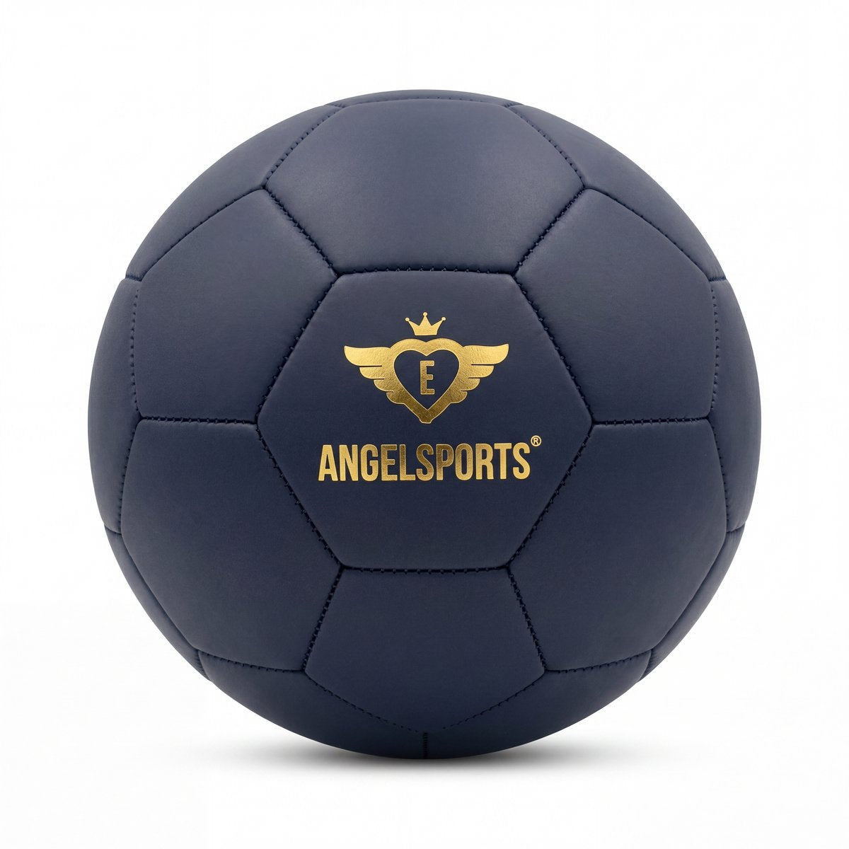 Angel toys voetbal donkerblauw maat 5 – 400 gram – speelbal voor buiten, training en recreatief gebruik - engelhart