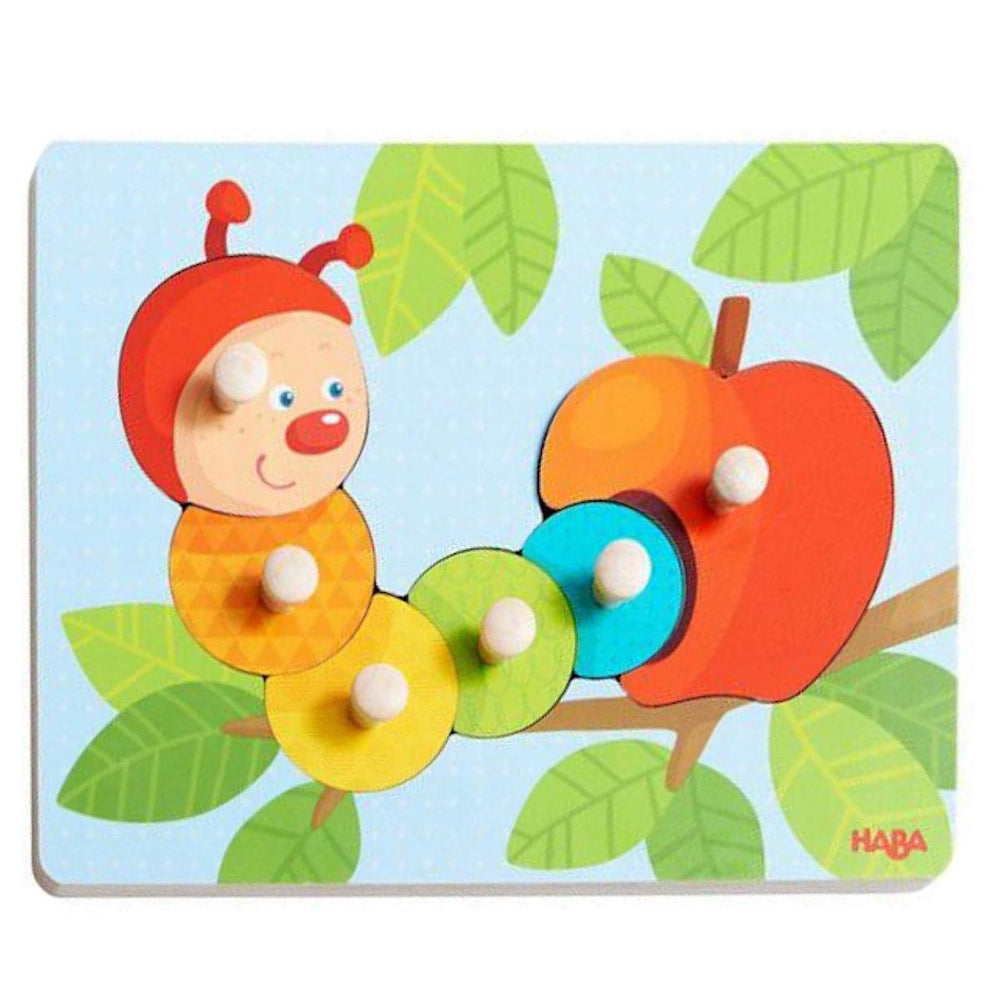 Haba inlegpuzzel rups mina