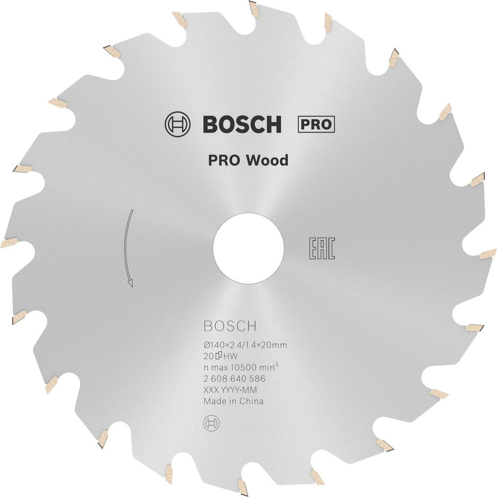 Bosch cirkzb opt 140x20 12,75x2,4 20t wz