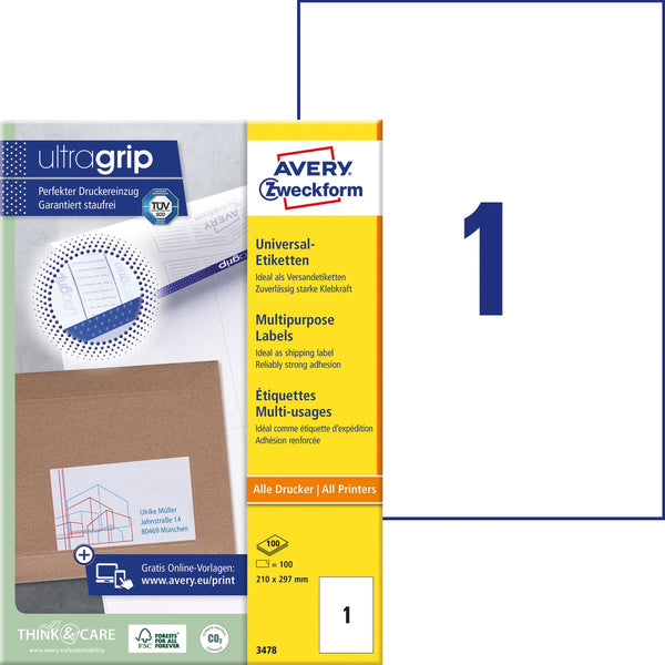 Avery -3478-ilc etiketten